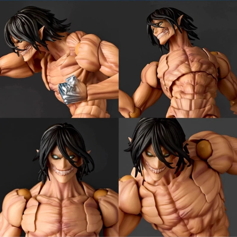 Anime Giant Eren Jaeger joint mobility Action Figure PVC Model statue Toys Doll Desk Decor Collectible Gifts boxed