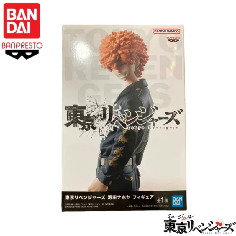 In Stock Bandai Original Tokyo Revengers Kawata Naoya Anime Characters Model Toys Statue Garage Collectible Ornaments