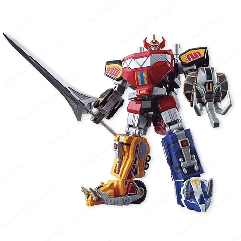 Bandai Original Smp Kyouryuu Sentai Zyuranger Dragon Caesar Juukishin Mega Zord Collectible Assembly Figures Model Toys