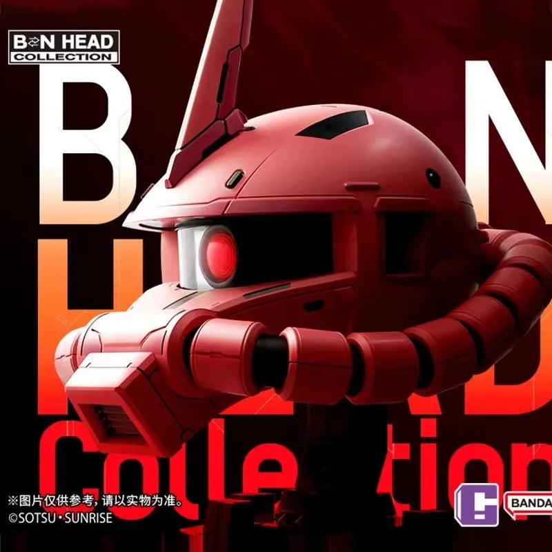 Official Bandai Namco BN HEAD Collection Char's Zaku Head Sculpture Gundam Series Mecha Anime Model Collectible Figure Statue