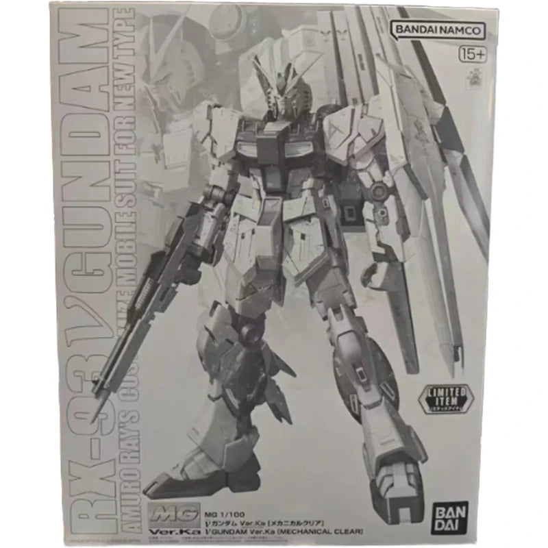 GENUINE BANDAI MG OTHER LIMITED EDITION RX-93 Ν GUNDAM VER.KA [MECHANICAL TRANSPARENT EDITION]HIGHLY PLAYABLE ASSEMBLY TOYS