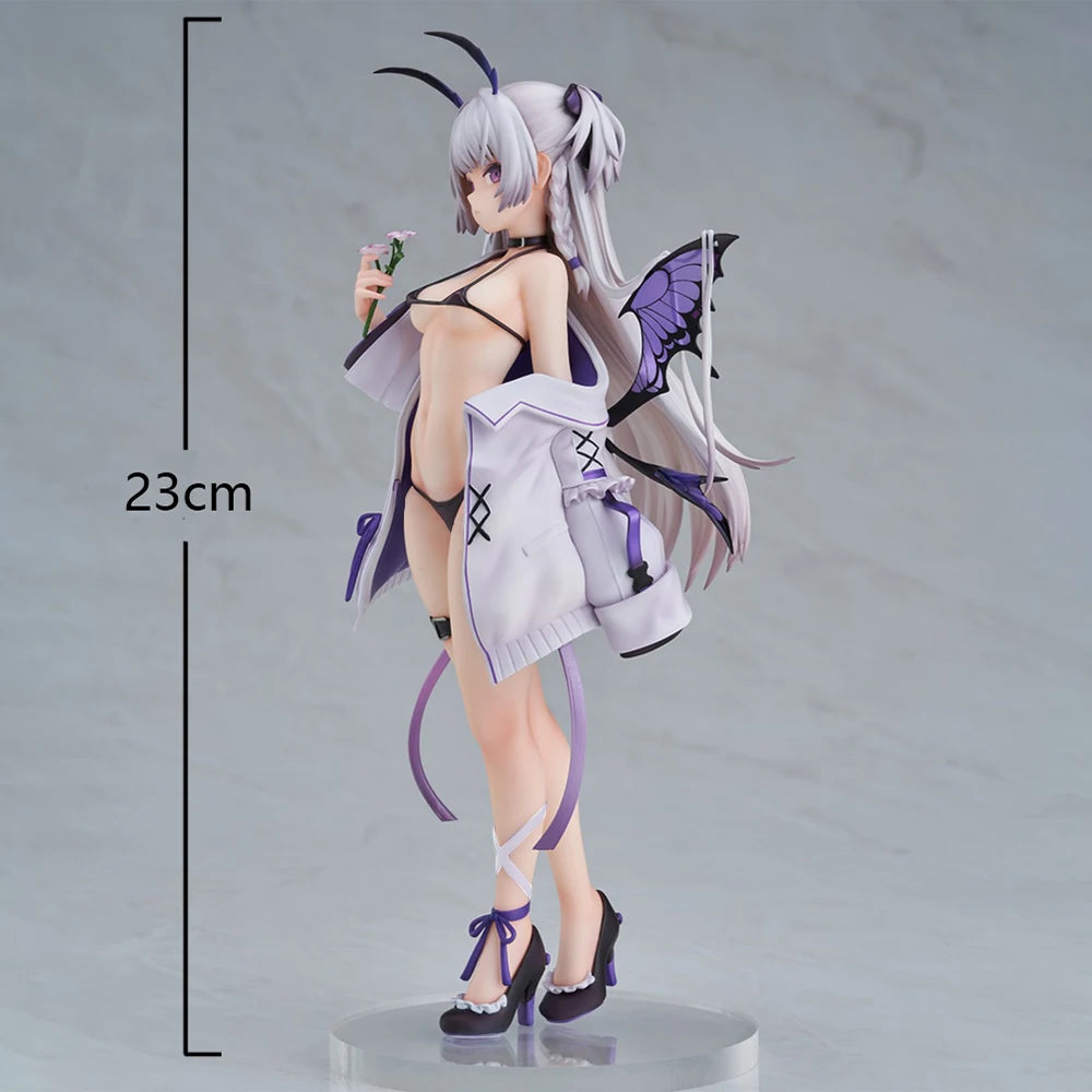 Anime Bechuania Figur Schmetterling Mädchen Desktop Ornament PVC Erwachsene Schönheit Action Figur Bechuania Figur Schmetterling Geschenk Spielzeug 23cm