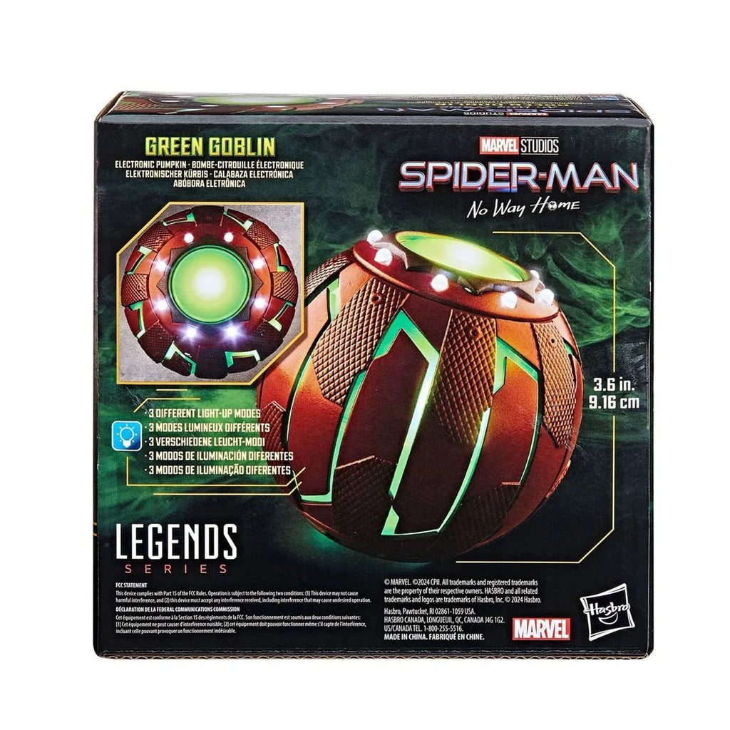 In Stock Hasbro Marvel Legends Series Spider-Man No Way Home Green Goblin Electronic Pumpkin Bombe Original Toys Model Gifts