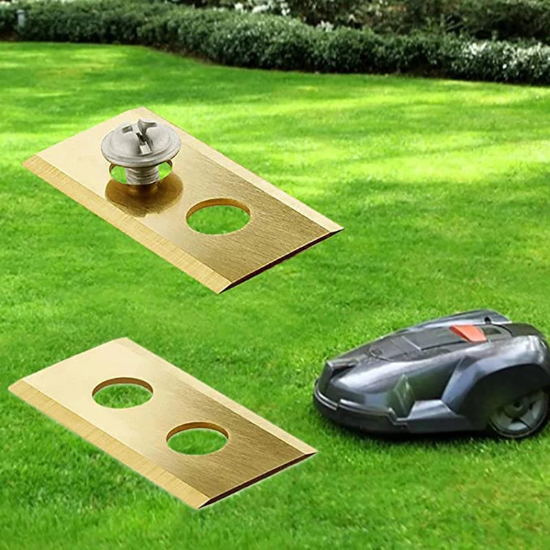 9 / 18 / 30 stücke Rasen Roboter Klinge Beschichtung Rasen Mover Ersatz Klinge Für Worx Landroid Roboter Mäher Ersatz Klinge mit Schrauben