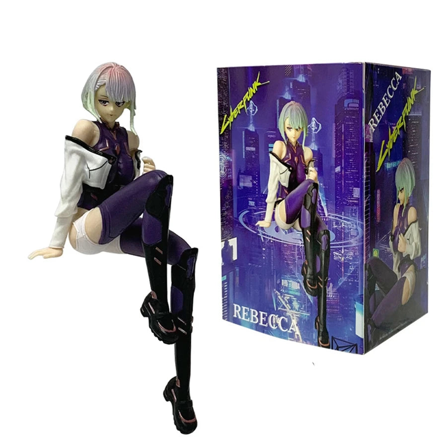 17cm Cyberpunk Edgerunners Anime Figure Super Hacker Lucy Action Figure Street Man David Figurine PVC Adult Collection Model Toy