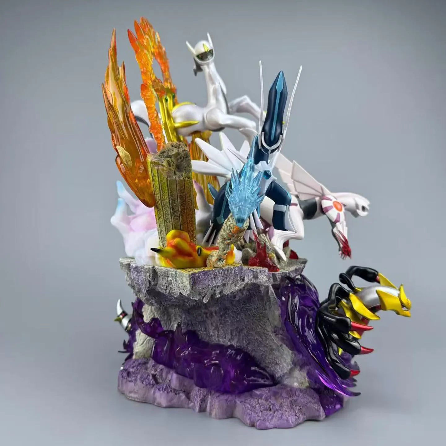 37cm Pokemon Ppap Four Legendary Beasts Set Figure With Light Anime Merch Decorative Ornament Collection Model Birthday Toy Gift