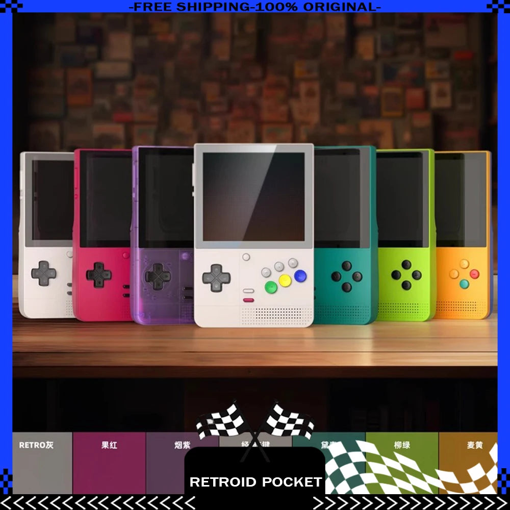 Retroid Pocket Classic Game Console Custom 3.92" 1240*1080 AMOLED 500Nits Screen 5000mAh 6 Keys Retro Handheld Game Consoles