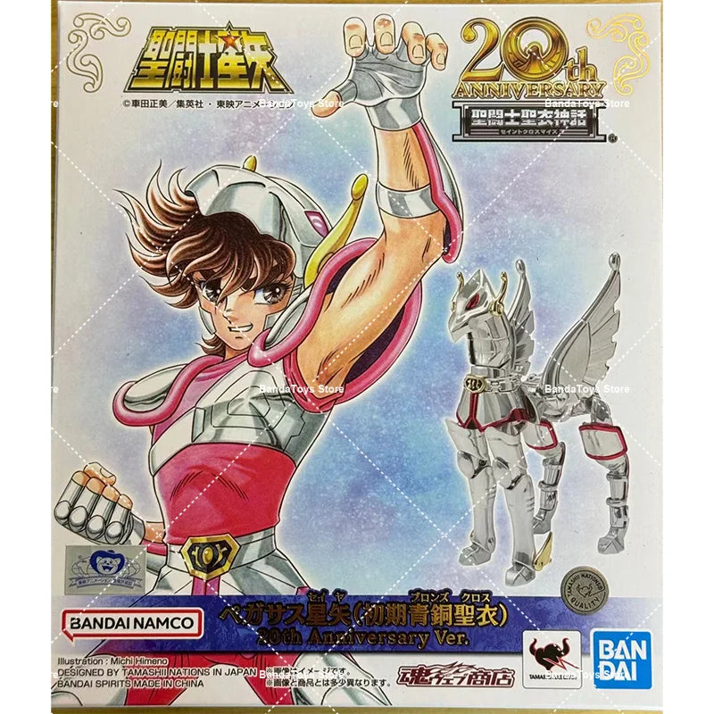 In Stock Original Bandai Saint Cloth Myth PEGASUS SEIYA 20th Anniversary Ver Anime Action Collection Figures Model Toys