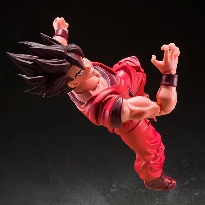 In Stock BANDAI Original Box Figuarts DRAGON BALL SON GOKU KAIO KEN 18000 POWER LEVEL Action Figure Model Toy Gift for Kids