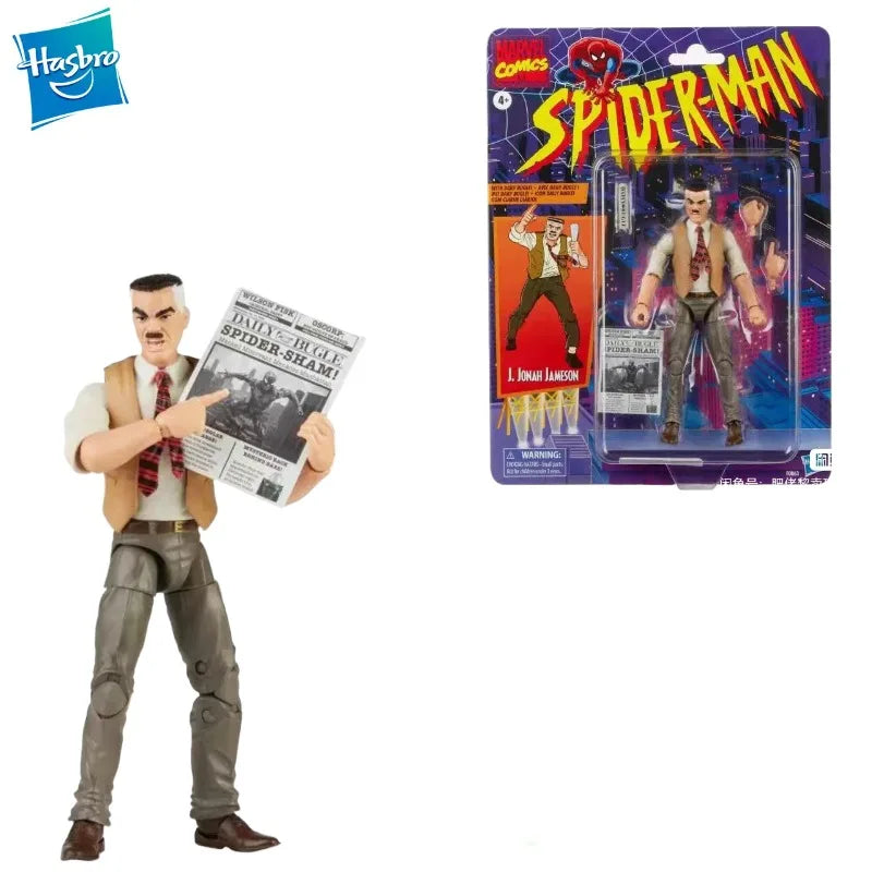New Original Hasbro Marvel Legends Series J. Jonah Jameson (Spider-Man) Action Figures Toys Collection Models