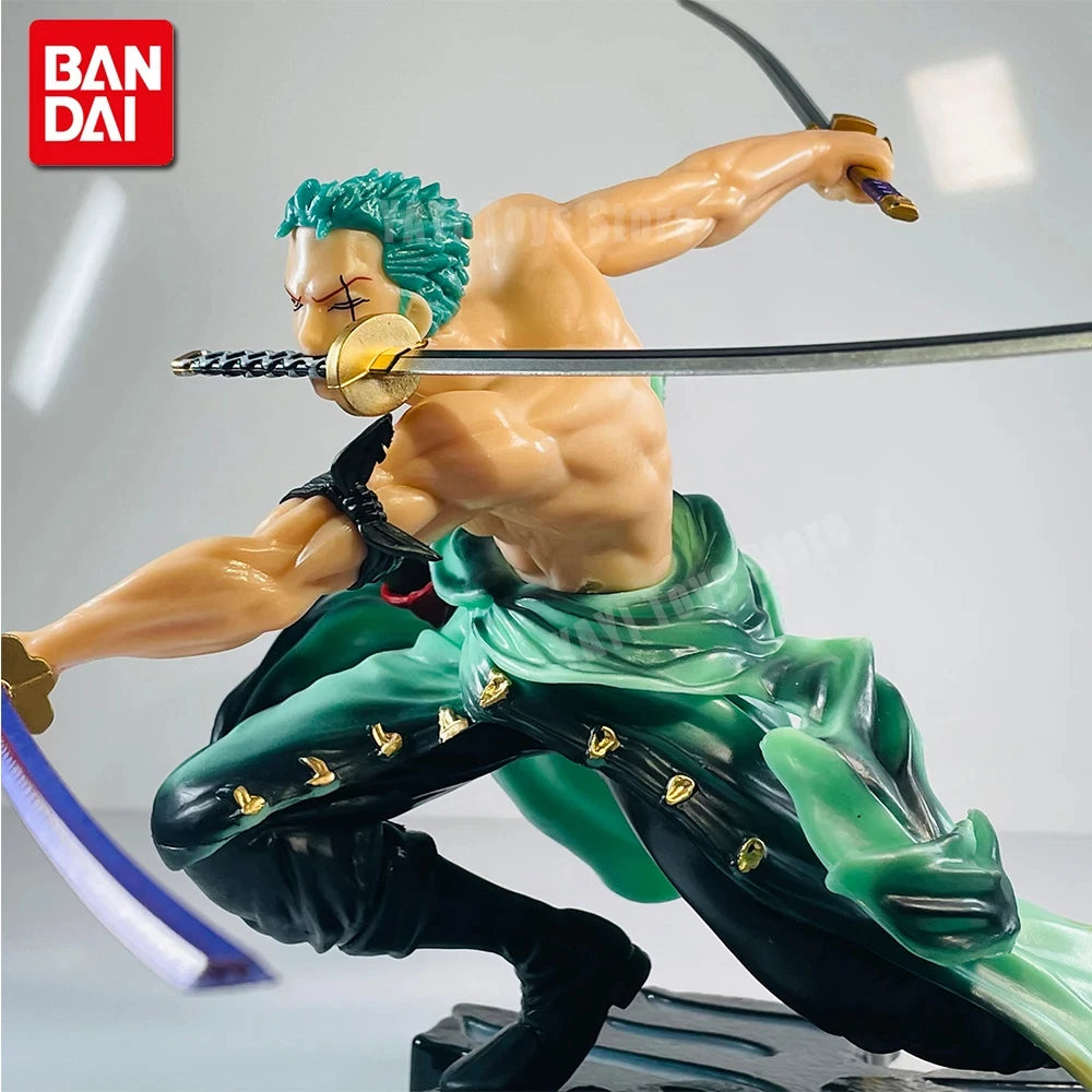 New One Piece Anime Figure 10cm Roronoa Zoro Three-blade Sa-maximum Manga Anime Statue Action Figure Collection Model Kid Pvc To
