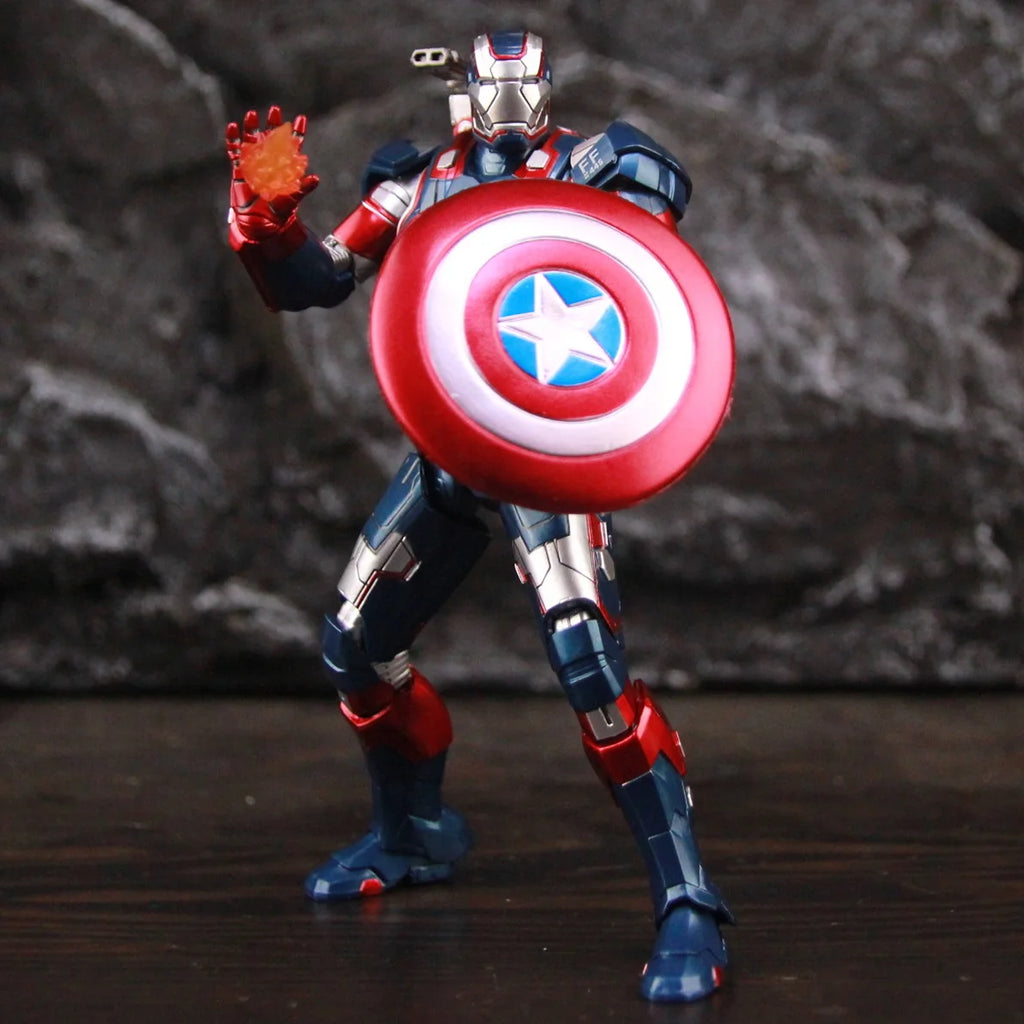 ZD Toys Marvel Studios Infinity SAGA Movie Film Iron Man 3 Iron Patriot 7" 1/10 Action Figure Ironman Legends Toys Doll Model
