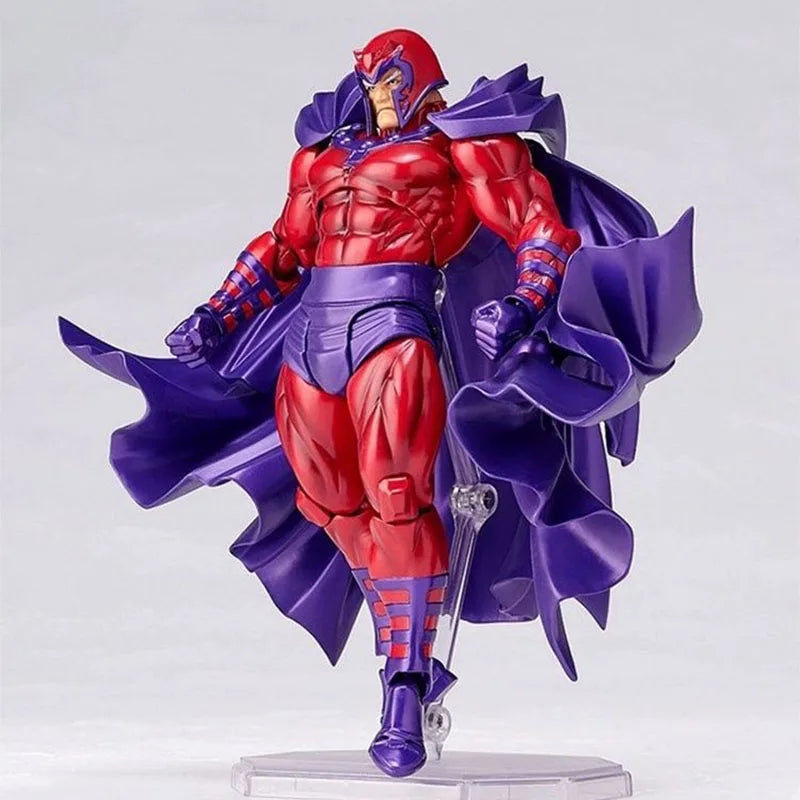 Original  Magneto Revoltech AMAZING YAMAGUCHI Max Eisenhardt Anime Figure Model Action Toys for Boys Gift Collectible