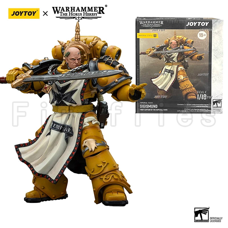 1/18 JOYTOY Action Figure The Horus Heresy Imperial Fists Legion MkIII Breacher Squad Sigismund Anime Model Gift