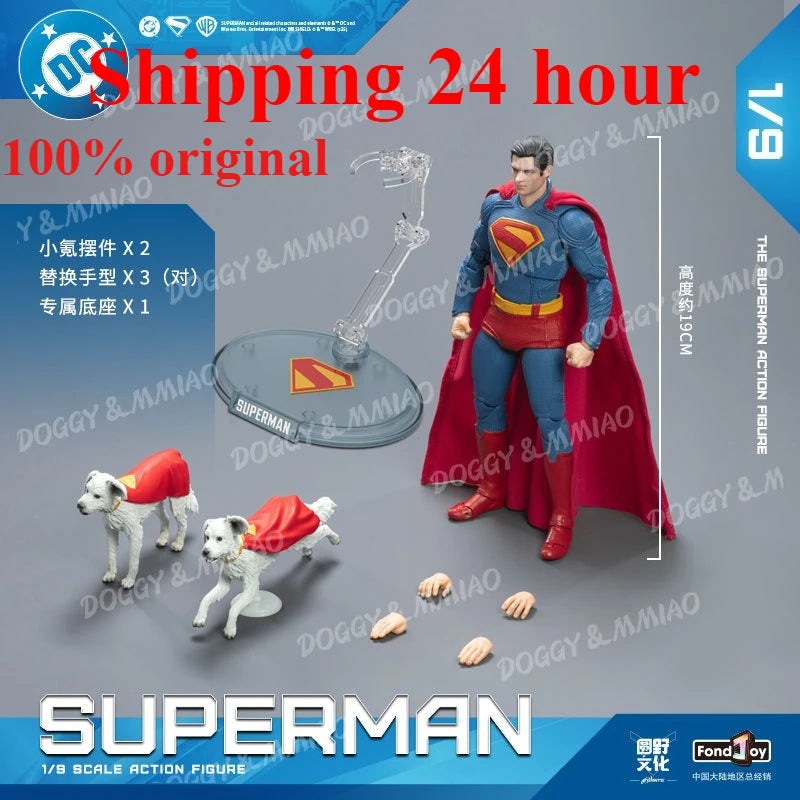 2025 NEW Fondjoy Toys 19cm 1/9 DC Justice League Battle Damaged Superman Action Figure Movie Superman Multiverse Model gift
