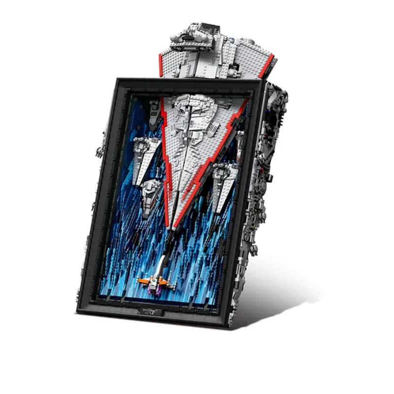 Space War Spacecraft Battle Building Blocks Spaceship 3D Photo Frame Hanging Brick Model Kit Boys Toy Adults Kid Gift 5345PCS