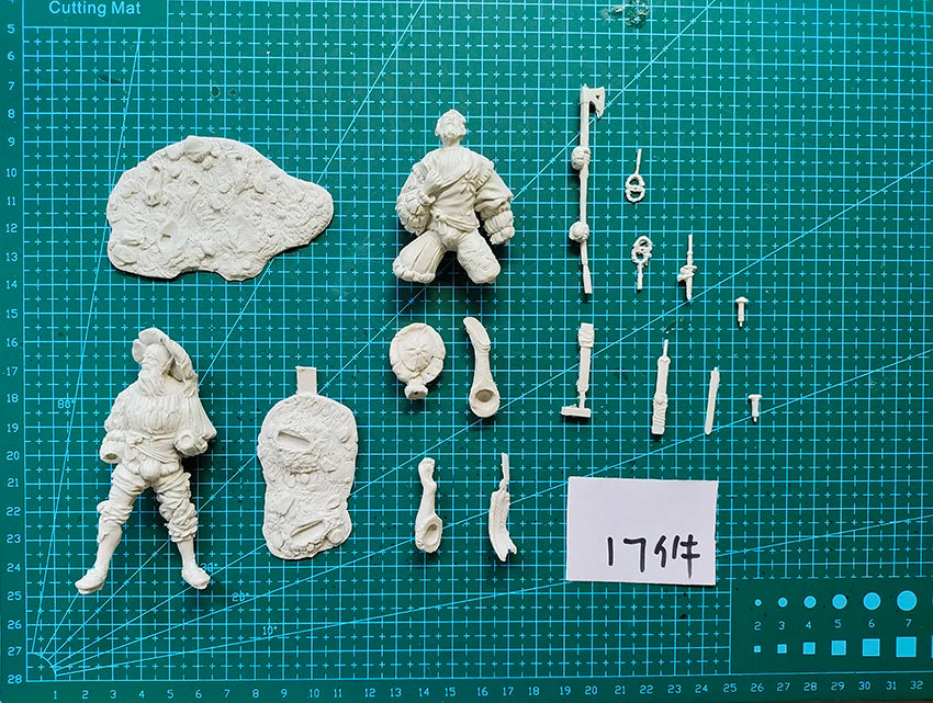 Harzsoldat 1/24 alter Fantasiemann Landsknechte Streitkrieger Modell Unmontiert Unbemalt Figur Bausatz