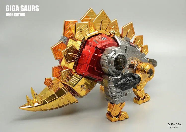 In STOCK Gigapower HQ-03R Guttur Snarl Chrome Version Reissue Transformation Action Figure