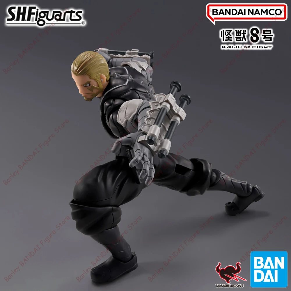 BANDAI In Stock Genuine Kaiju No. 8 S.H.Figuarts Isao Shinomiya Anime Figure Action Figurine Model Toys Holiday Gifts For Kids