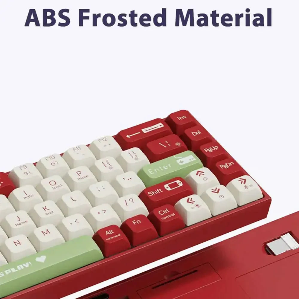 AJAZZ AK680 Mechanische Tastatur ABS-Tastenkappe 68 Tasten Kabelgebundene drahtlose Bluetooth-Gamer-Tastatur Hot Swap Benutzerdefinierte Dichtung für PC-Laptop