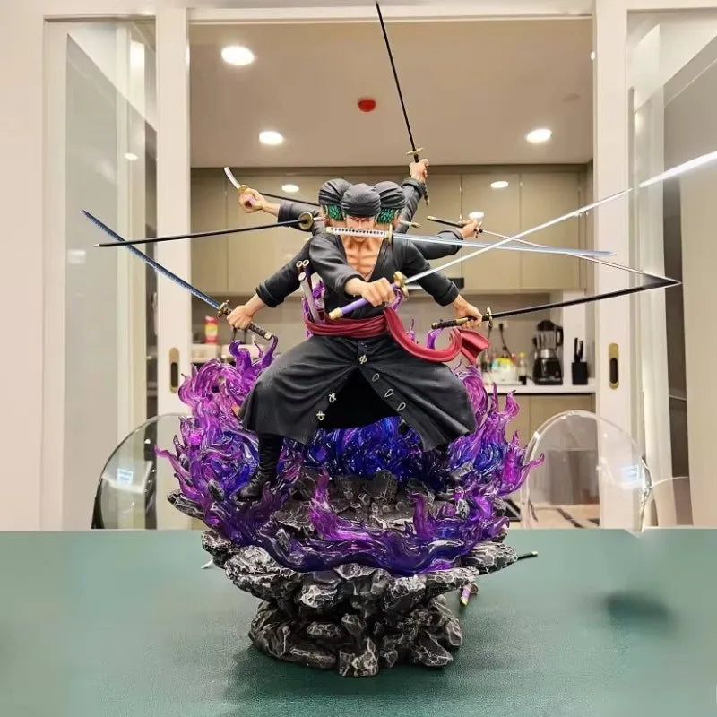 25 cm One Piece Zoro Figuren Sky Painting Roronoa Zoro Actionfiguren Anime PVC Sammlung Modell Spielzeug Desktop Dekoration Geschenke