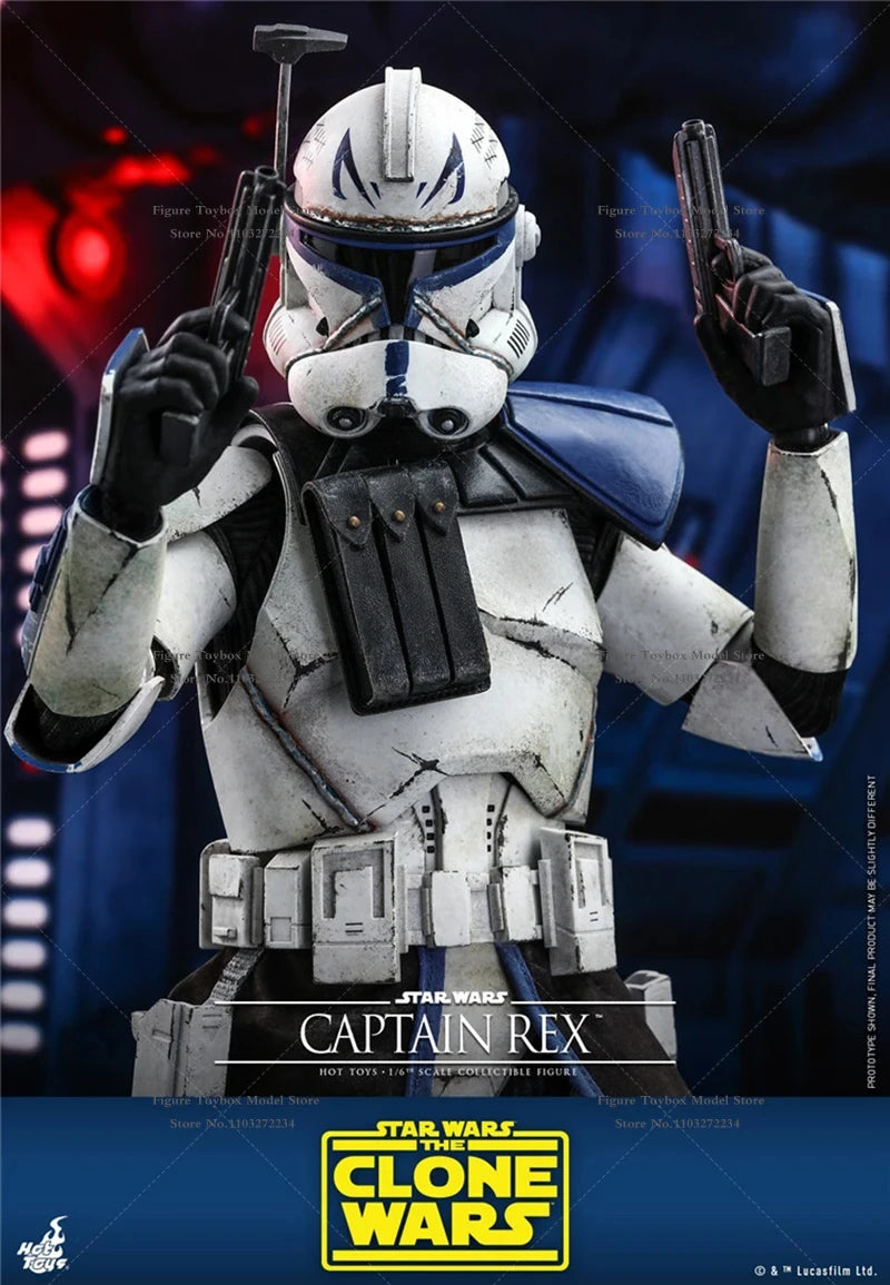 HOTTOYS HT 1/6 TMS018 Captain Rex Collectible Action Figure Star Wars: The Clone Wars Fiction Movie Simulation 12" Male Soldier