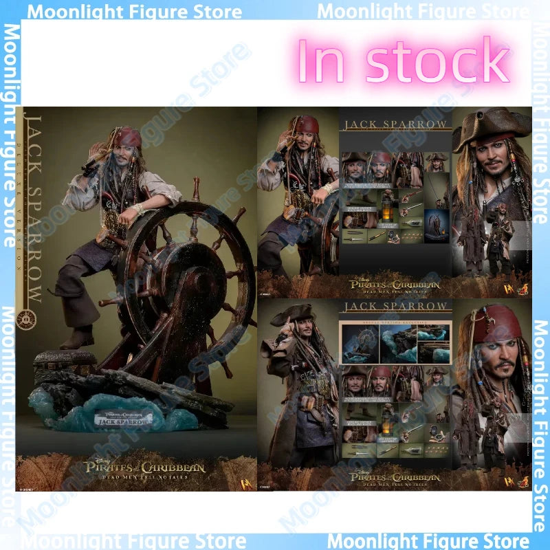 In Stock Original Hottoys DX37 DX38 Jack Sparrow Pirates of The Caribbean 1/6 Animation Action Figure Toy Model Collection Hobby