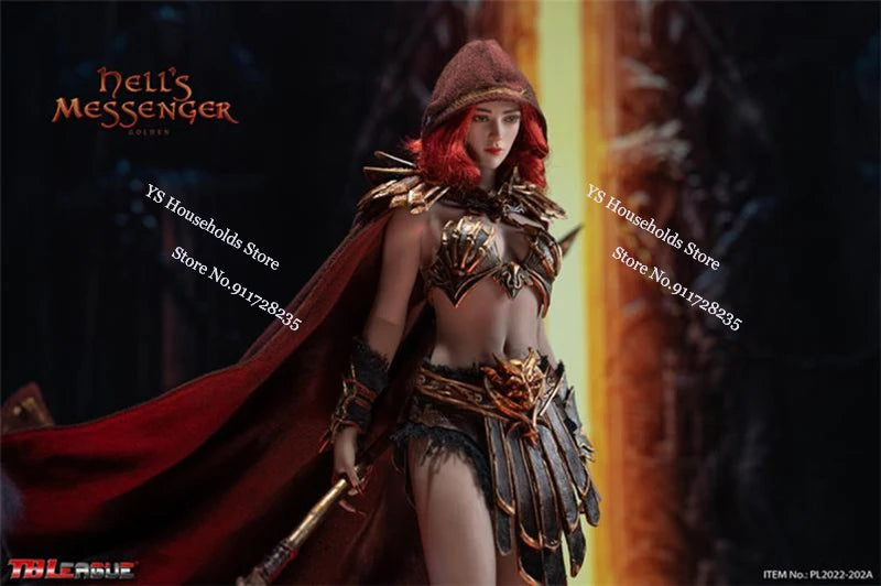 TBLeague PL2022-190B Brown Amazon Female Fighter Soldier PL2022-202A Golden Hell's Messenger Delicate Action Figure 12" Soldier