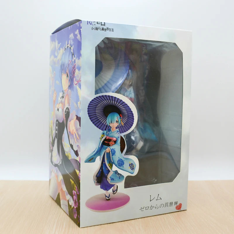 25cm Re:ZERO Starting Life in Another World Anime Figure Rem & Ram Twins Action Figure Rem/Ram Figure Collection Model Doll Toys