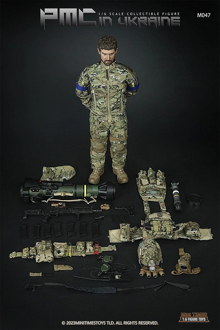 In Stock mini times toys M047 1/6 Scale PMC Mercenary Military Warfare Male Soldier Full Set 12'' Action Figure Doll Collection