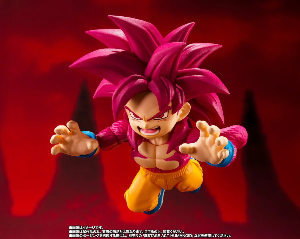 In Stock Genuine BANDAI SHFiguarts Dragon Ball DAIMA Super Saiyan 4 Mini Son Goku Figure Anime Action Model Toy