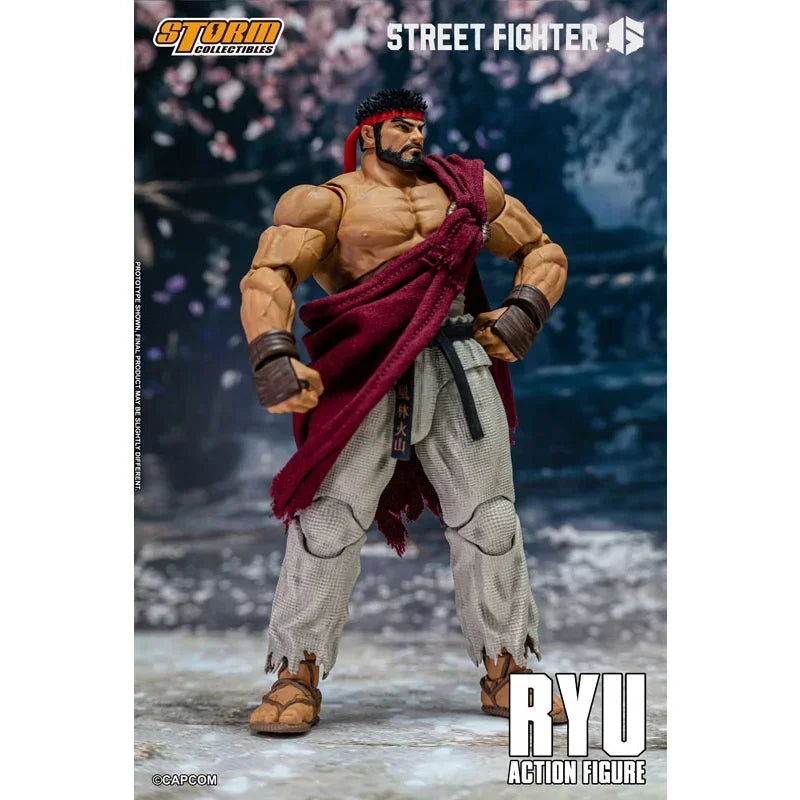 Оригинални играчки Storm Street Fighter 6 Ryu на склад Аниме екшън колекция фигурки Модели играчки