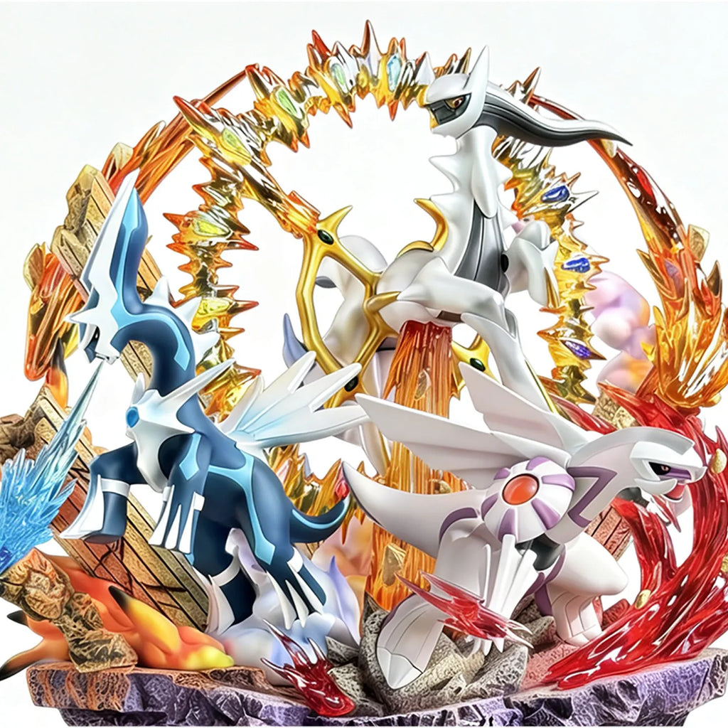 37cm Pokemon Ppap Four Legendary Beasts Set Figure With Light Anime Merch Decorative Ornament Collection Model Birthday Toy Gift