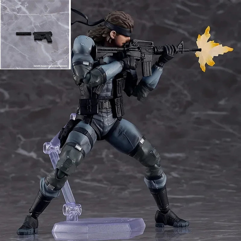 Brand New Max Factory GSC Figma 645 Metal Gear Solid 2 Sons of Liberty Solid Snake Anime Figure Action Collectible Dolls