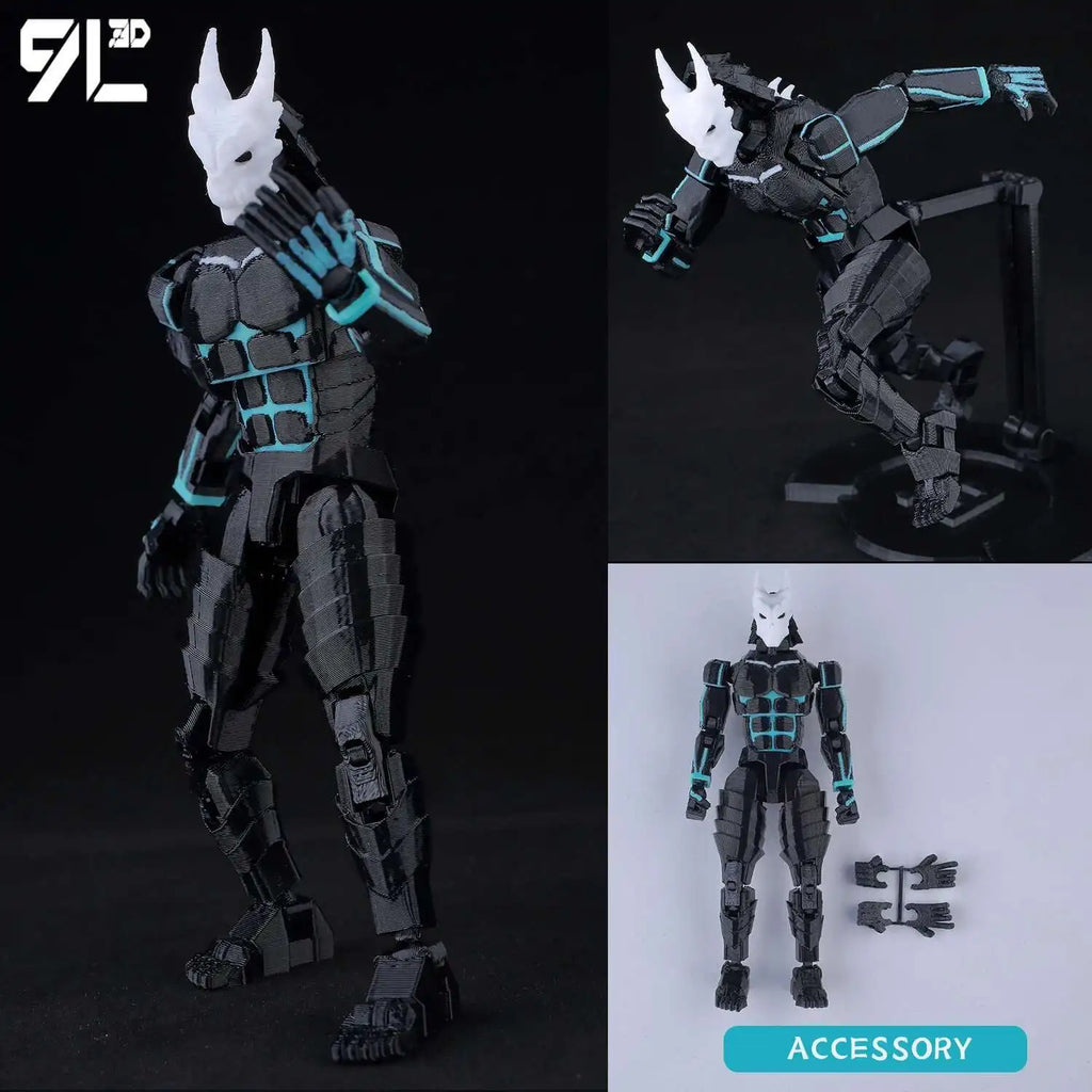 9L3D-gedruckte Anime Naruto Jujutsu Kaisen One Piece Charaktere Lucky13 Dummy-Actionfiguren Mehrgelenk-T13-Mannequin-Spielzeug