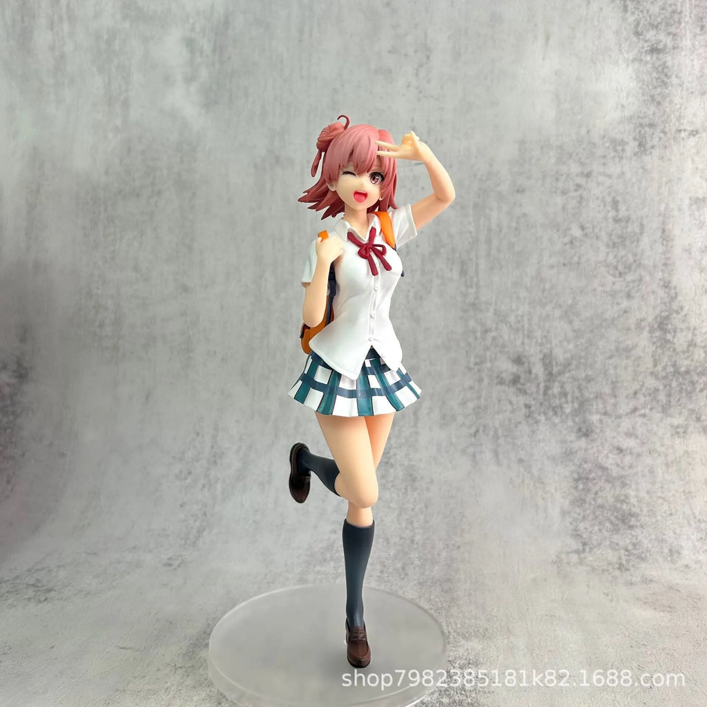 Yuigahama Yui Anime Model Figure - Beautiful Young Girl Garage Kit for Desk Decoration Cute Ornaments Ideal for Animation Fans