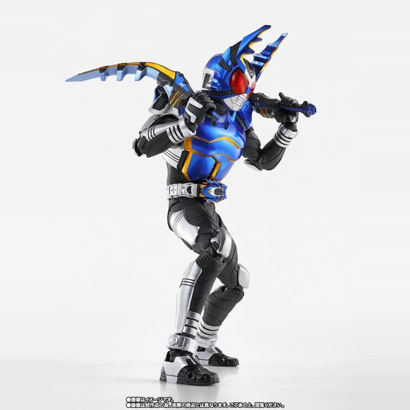 Fast Shipping Bandai Anime SHF MASKED RIDER GATACK RIDER FORM SHINKOCCHOU SEIHOU 10th Anniversary Original Model Toys Figure Kid
