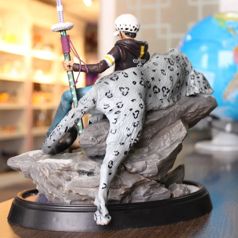 Голям размер Аниме One Piece Trafalgar Law Battle Ver. GK PVC екшън фигурка статуя колекционерски модел детски играчки кукла 30 см