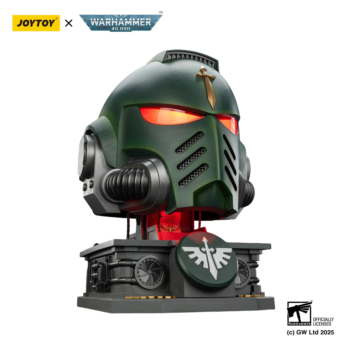 JOYTOY Warhammer 1/1 Action Figures Dark Angels MkX Helmet & Display Stand