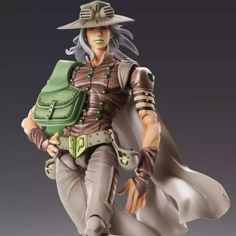 Super Action Statue Bizarre Adventure Steel Ball Run Gyro Zeppeli Collectible Figure - In Stock Room Desktop Decoration Figure
