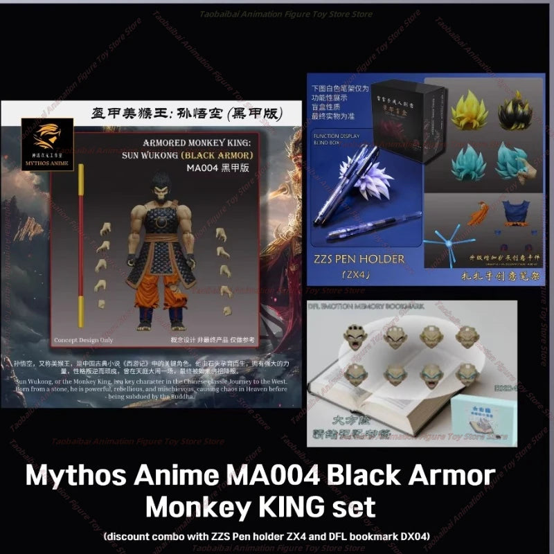 Dimension Myth Studio Dragon Ball SHF Armor Monkey King MA001-MA004 Sun Wukong 1/12 Action Figure Anime Character Figures