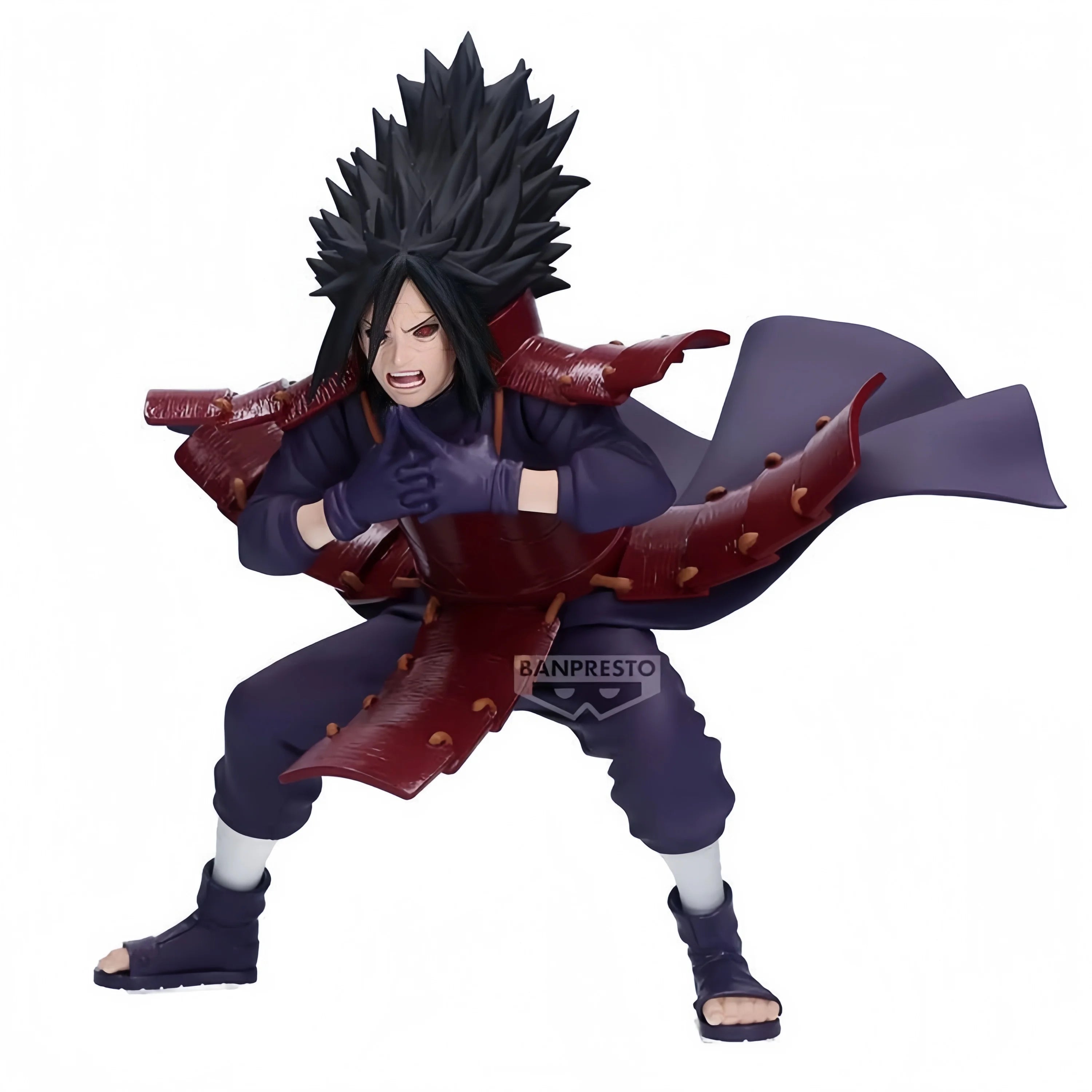 100% Bandai Official Genuine Banpresto VIBRATION STARS Naruto Uchiha Madara Figure Model Anime Statue Toys Gifts