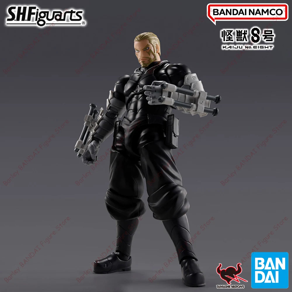 BANDAI In Stock Genuine Kaiju No. 8 S.H.Figuarts Isao Shinomiya Anime Figure Action Figurine Model Toys Holiday Gifts For Kids