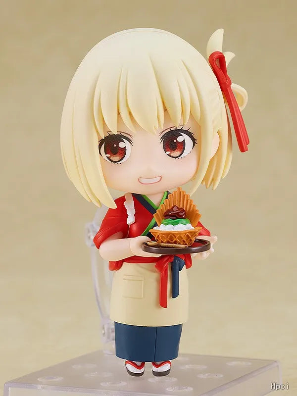 【UA】 GSC Nendoron 2335 Ricolis Nishiki Chishu Rico Rico Coffee Shop Work Clothes Action Figure Model Toy Gift