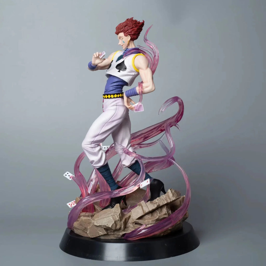 32cm HUNTER×HUNTER Hisoka Figure Anime Model Hisoka Action Figure Double Head PVC Figurine Kids Toy Gifts for Boys Ornaments