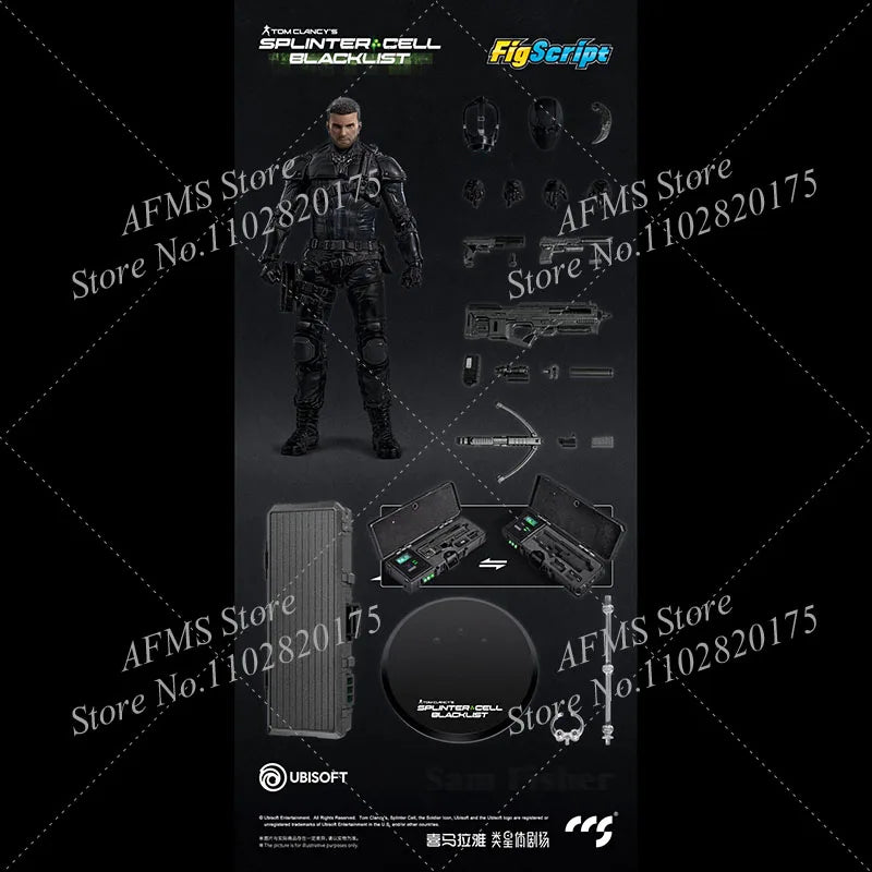 CCSTOYS 1/12 Scale Collectible Figure Figscript Sam Fisher Modern Game Combat Dolls Full Set 6Inch Men Soldier Action Figure Mod