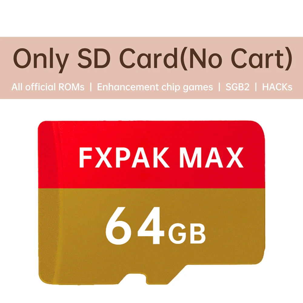 Latest FXPAK PRO MAX Firm1.11.0 For SNES NSTC/PAL Retro Console SFC Card Up To 200G RCT With Cyclone IV Hardware Game Everdrive