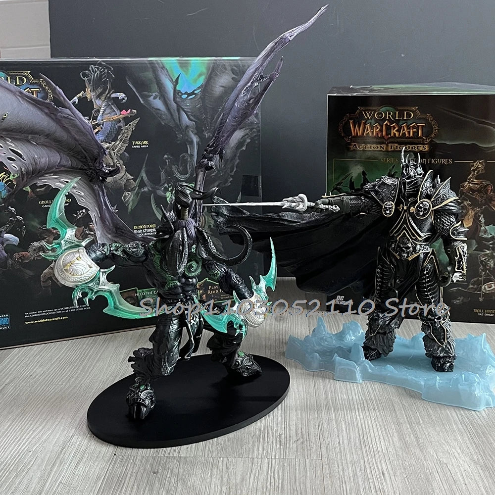 WOW Игра Fall of The Lich King Arthas Illidan Stormrage Фигура Demon Form Series Екшън Фигурка Модел Играчки Кукла Подаръци за Рожден Ден