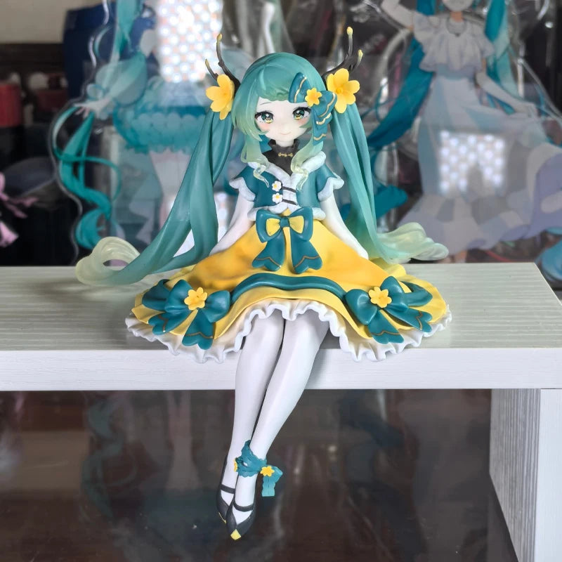 New In Stock Genuine Furyu Hatsune Miku2025 Winter Jasmine Noodle Stopper Anime Figure Toys Pvc Model Collection Miku Figurine