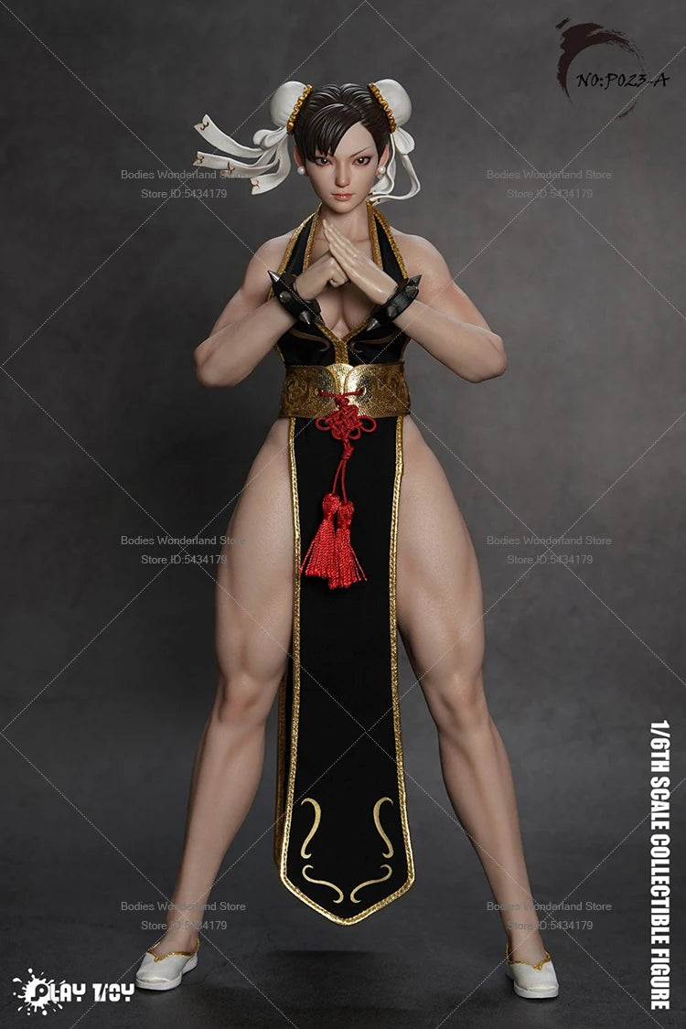 In Stock PLAY TOY P023 1/6 Scale Female Soldier Fighting Chunli 2.0 Classic Games 12Inch Action Figure Doll Collection